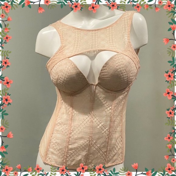 VICTORIA'S SECRET Stretch Lace & Cut-Out Corset 36D - Picture 1 of 10
